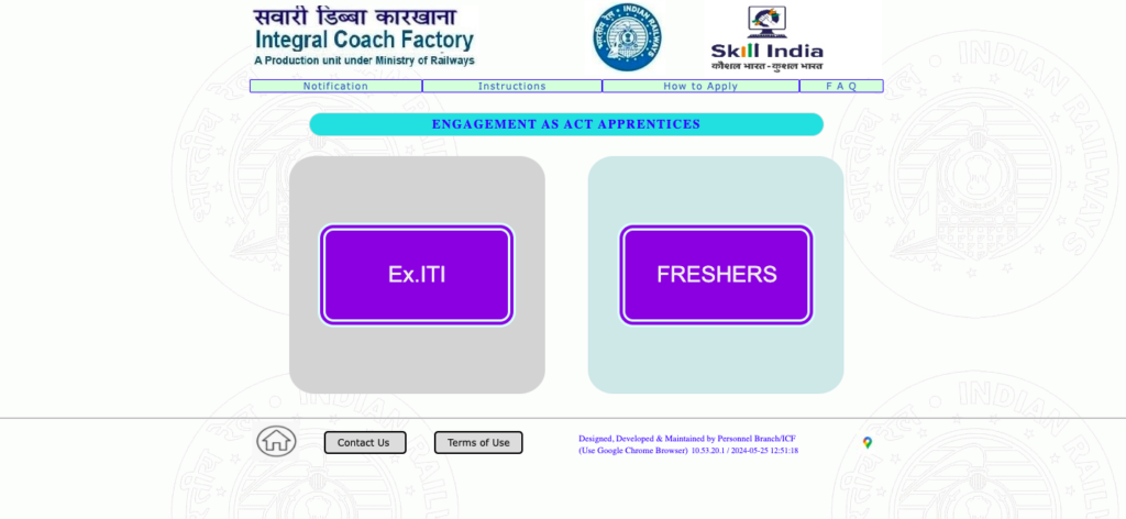 ICF Chennai Apprentice Recruitment